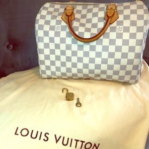 Louis Vuitton Speedy 30 in Damier Azur